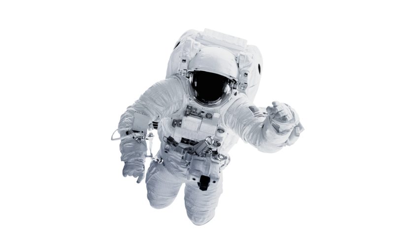 A picture of an astronaut floating in space.