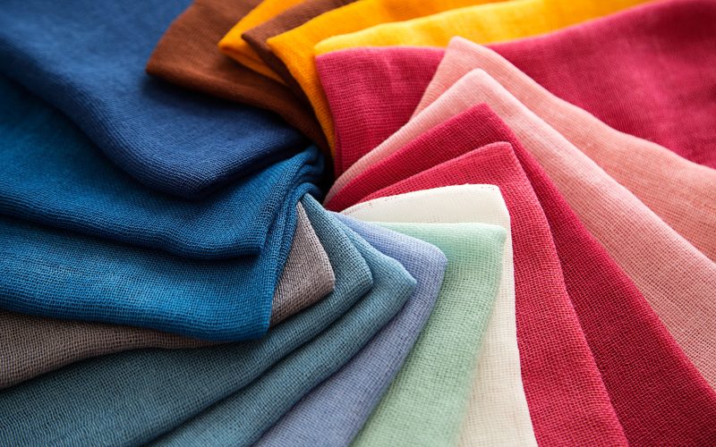 An array of colorful fabrics