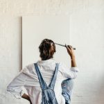 woman struggling with creativity