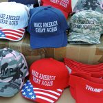 A collection of Make America Great Again hats