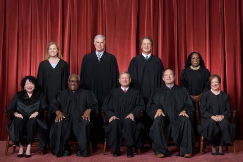 Supreme Court justices in official photo